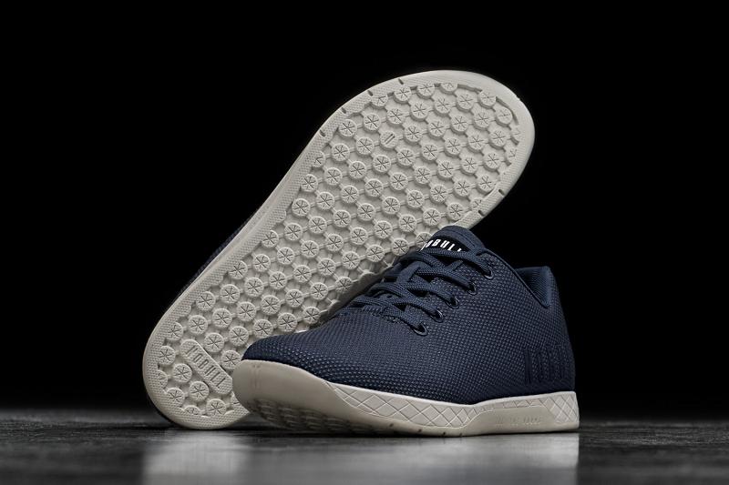 Navy Nobull Ivory Men's Trainers | CA I1212L